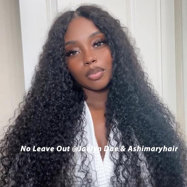 10A Glueless V Part Wig Beginner Friendly Natural Scalp Thick Curl Human Hair Upgrade U part Wig - edmundhair.com