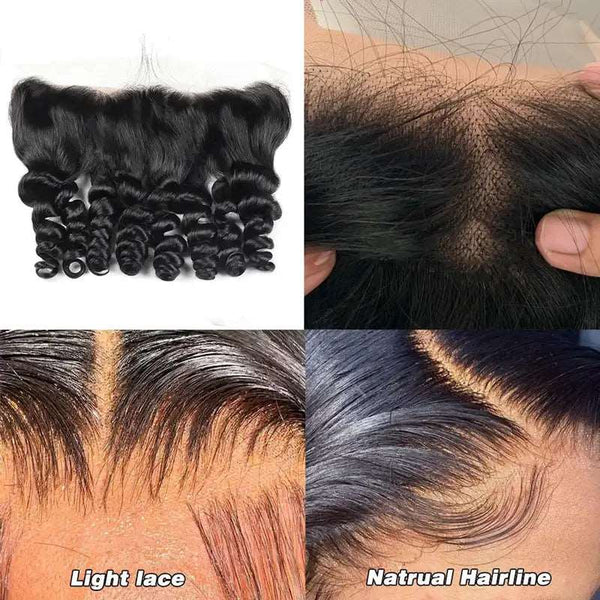 10A Loose Wave Virgin Hair 3 Bundles With Frontal Human Hair - edmundhair.com