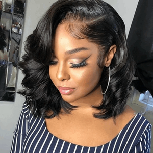 BOGO SALE: $139=Body Wave Short Bob Wig 8''+Short Jerry Curly Wig Bob Hair 8''