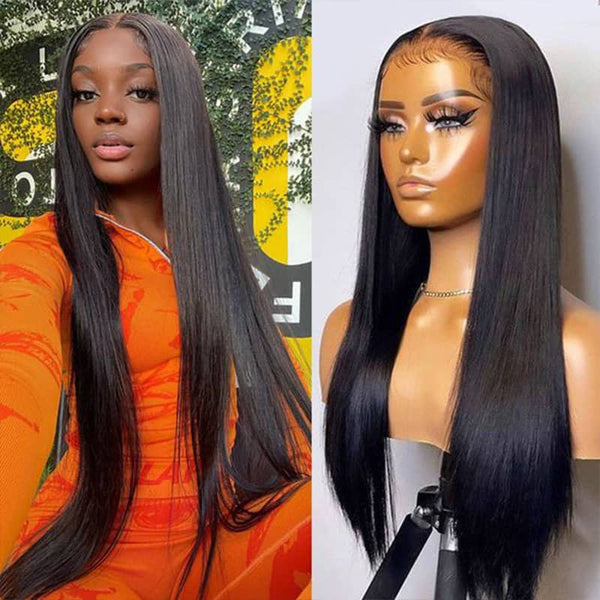 Straight 13*6 Lace Front Wig Lace Frontal 180% 250% Density Brazilian Human Hair