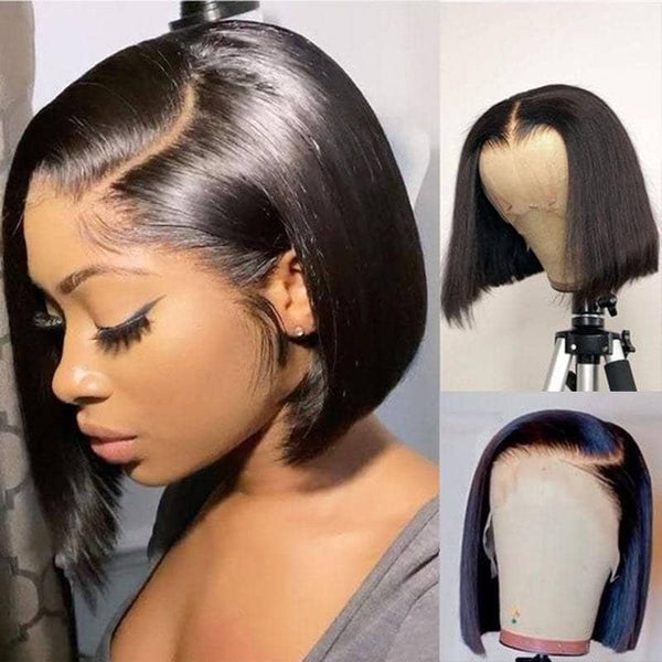 Classic & Chic Bob 13x6 Transparent Lace Front Wig Short Hair