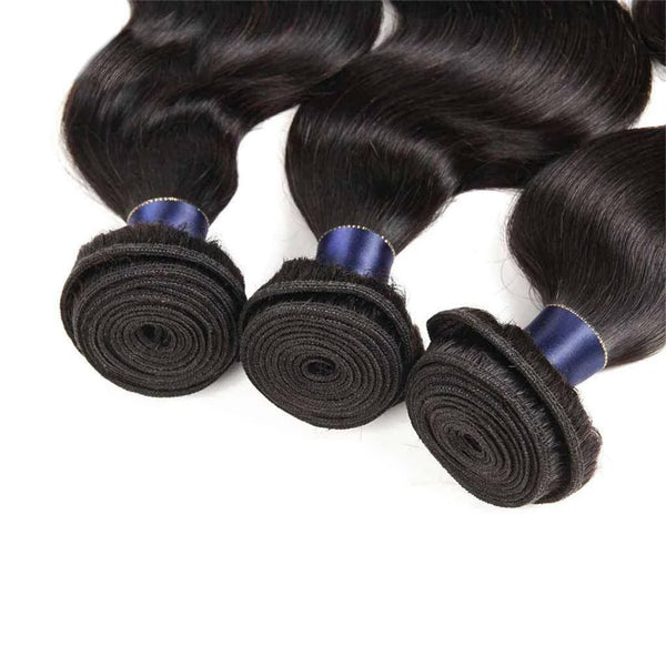 3 Bundles 9A Body Wave Human Hair Bundles Natural Color - edmundhair.com