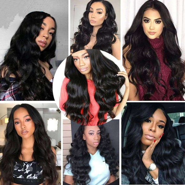 4 Bundles 10A Body Wave Brazilian Human Hair Bundles Natural Color - edmundhair.com