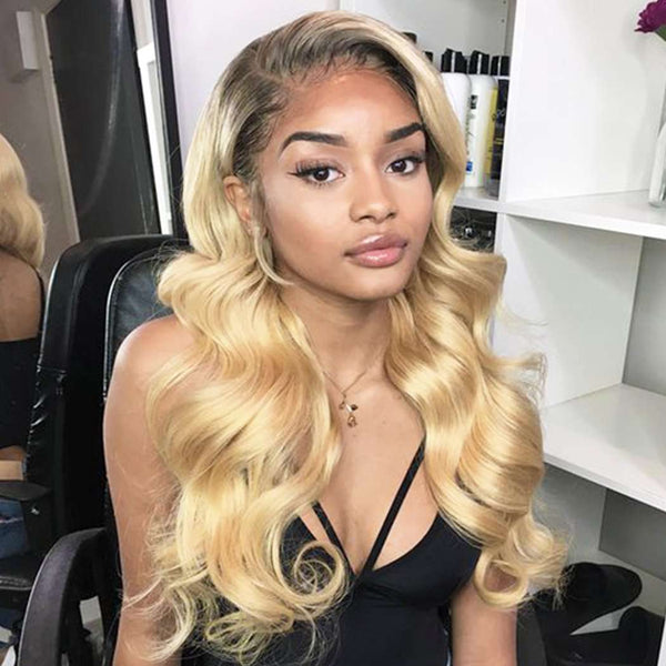 4 Bundles 1b/613 Ombr¨¦ Blonde Hair Body Wave Brazilian Human Hair - edmundhair.com