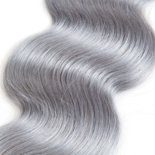 4 Bundles Grey Ombre Hair Body Wave Brazilian Human Hair Bundles - edmundhair.com