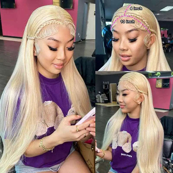 BOGO 613 Blonde 13X4 Transparent HD Lace Front Wigs