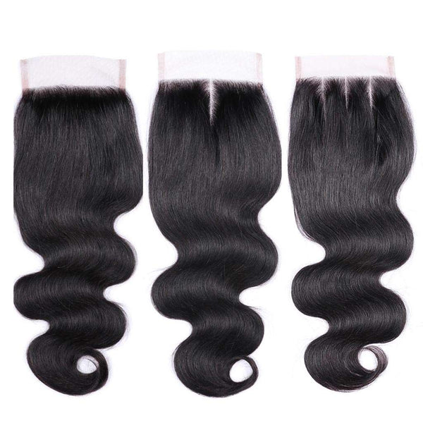 9A Body Wave Virgin Hair 3 Bundles with Closure Natural Color Indian Hair - edmundhair.com