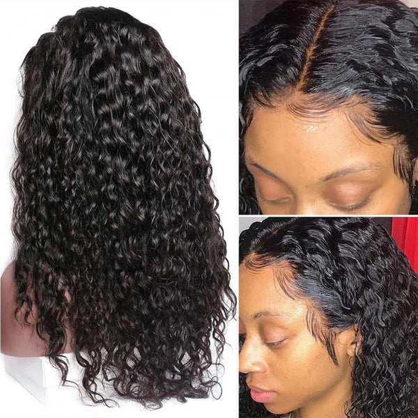 9A Grade Water Wave 3 Bundles With Frontal Brazilian Virgin Hair - edmundhair.com