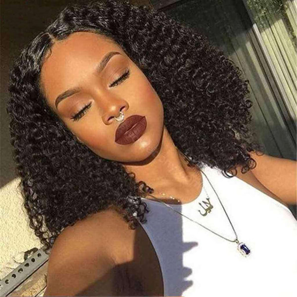 9A Kinky Curly 3 Bundles with Lace Frontal Natural Color Virgin Hair - edmundhair.com