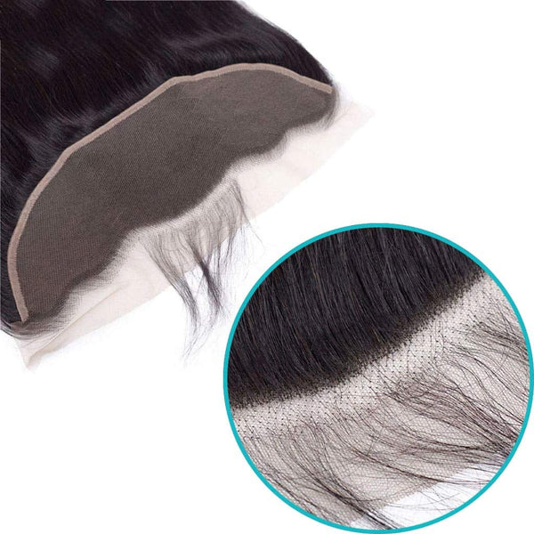 9A Straight Virgin Hair 3 Bundles With 13x4 Frontal Brazilian - edmundhair.com