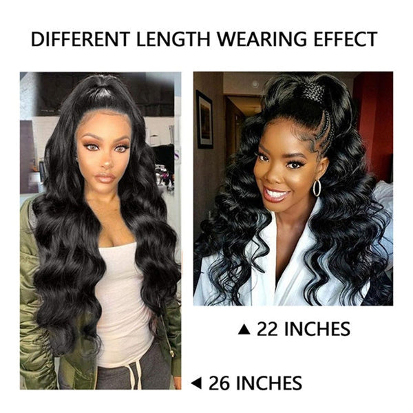 Flash Sale Long Ponytail Any Style Human Hair Extensions With Clip