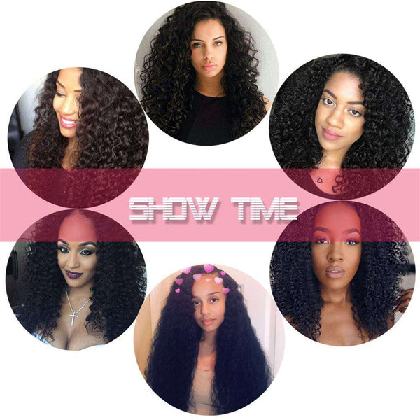 Afro Kinky Curly Hair 3 Bundles 10A Brazilian Human Hair Natural Color - edmundhair.com