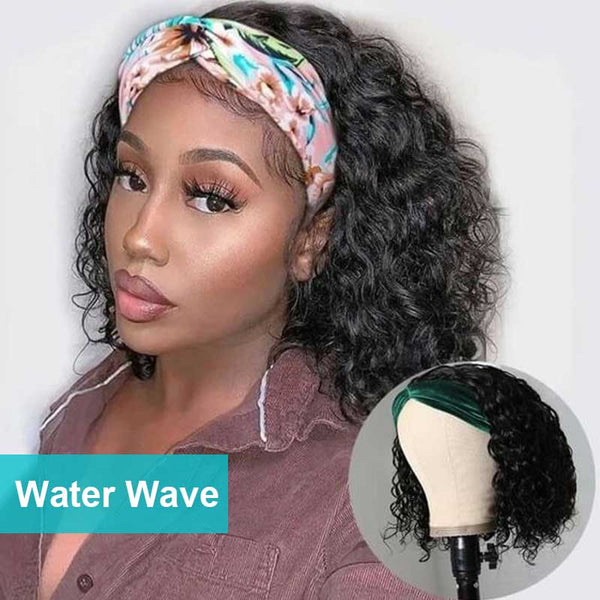 BOGO Headband Bob Glueless Wig Human Hair