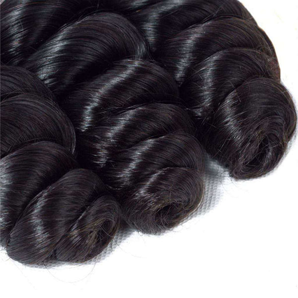 Loose Wave Hair Single Bundle 9A Brazilian Human Hair Natural Color