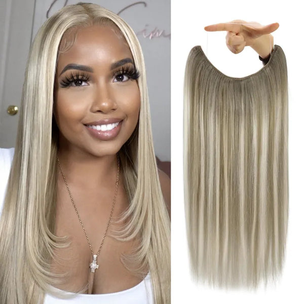 Body Wave / Straight Hair Bundles Customized Color Blonde Balayage on Brown Hair 3pcs/pack 10A Brazilian Human Hair