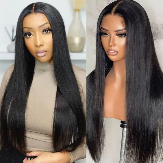 Flash Sale 6x6 Transparent Lace Closure Wig Affordable Human Hair Wig 22 Inch