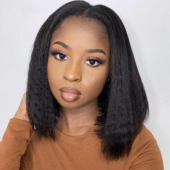 Glueless Bob V Part Wig Beginner Friendly Natural Scalp Thick Human Hair