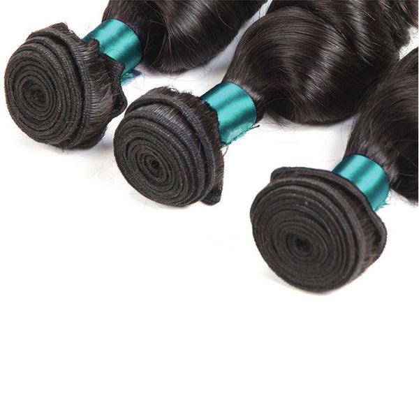 Loose Wave Hair Single Bundle 9A Brazilian Human Hair Natural Color