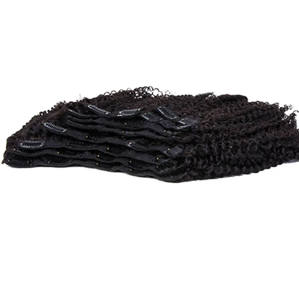 Flash Sale Kinky Curly Hair Clip Ins Human Hair Extensions