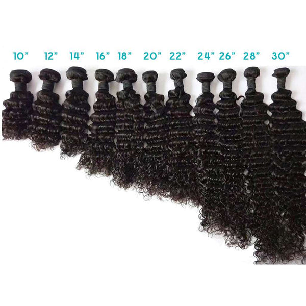 Deep Wave Hair Bundles 9A Brazilian Human Hair Natural Color