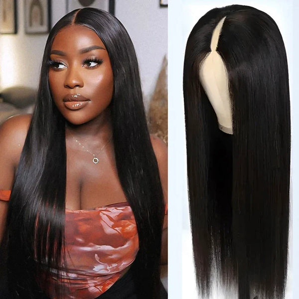 Glueless V Part 0 Skill Needed Wig Beginner Friendly Natural Scalp Curly Human Hair Upgrade Thin Part Wig Without Leave out