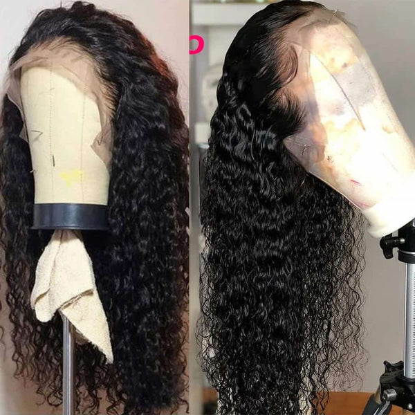 Flash Sale Summer Wet Wavy 13*6 Lace Front Wig Human Hair M Cap